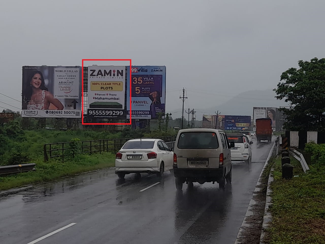 Old Mumbai-pune highway hoarding